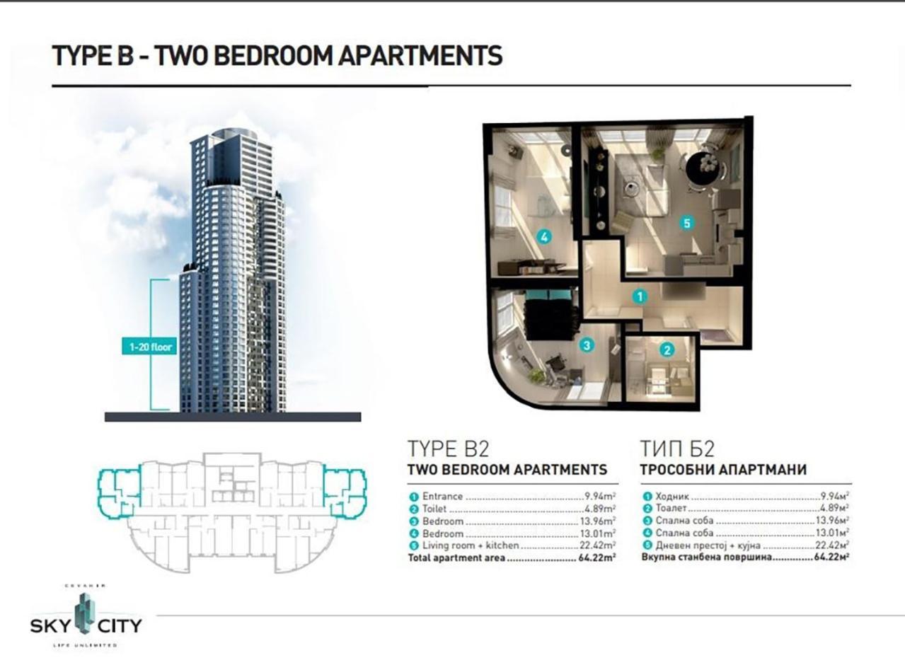 18Th & 16H Floor Secure Luxury Condos With Pool & Fitness Included In Price Скоп'є Екстер'єр фото